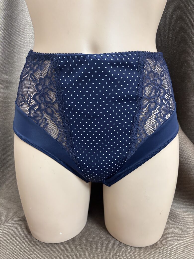 Трусики 3025 Синий/Белый горох 