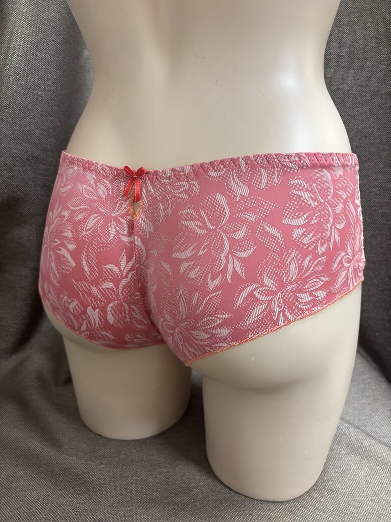 Трусики 2280 Коралл / цветы