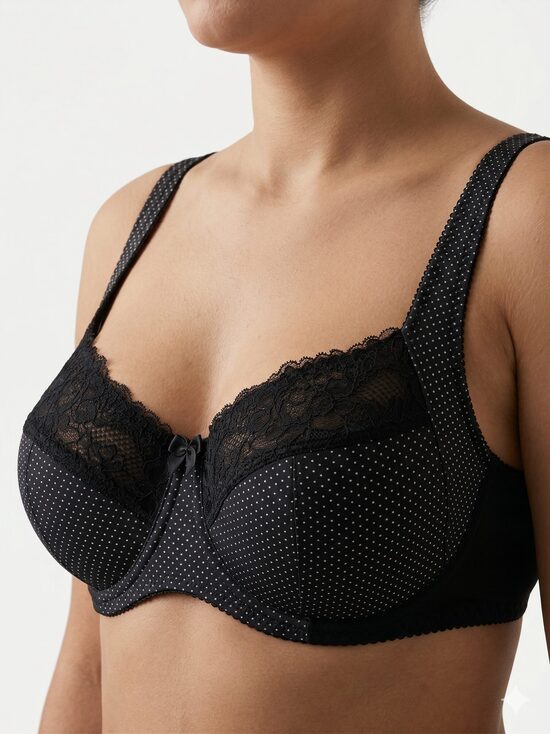 Bra 806 Black with dots