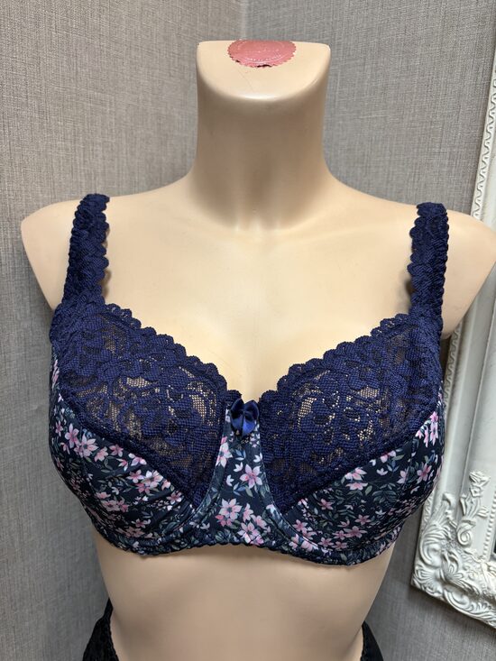 Krūšturis 852 синий/мелкий цветок 85C