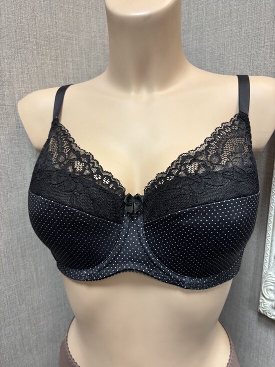 Bra 808 Black / Dots