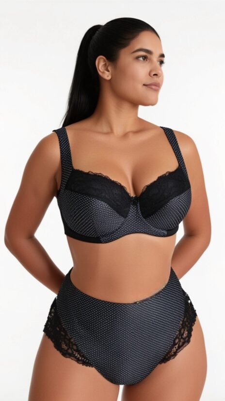 Bra 806 Black with dots